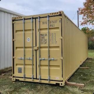 New one-trip shipping container delivered to a Boxhub customer