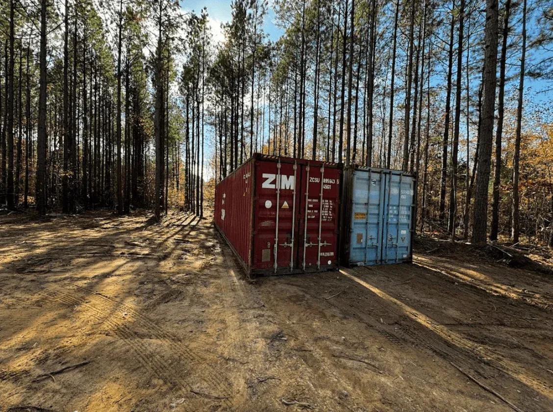 Used shipping container delivered to a Boxhub customer