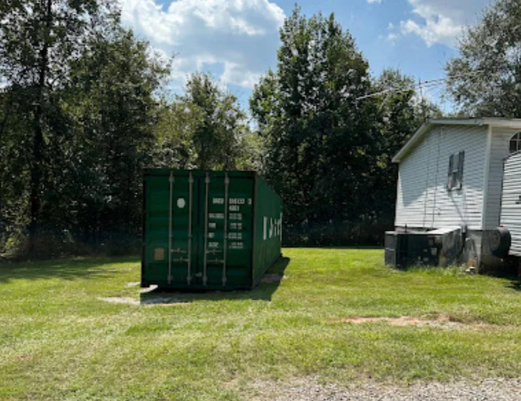 Used shipping container delivered to a Boxhub customer