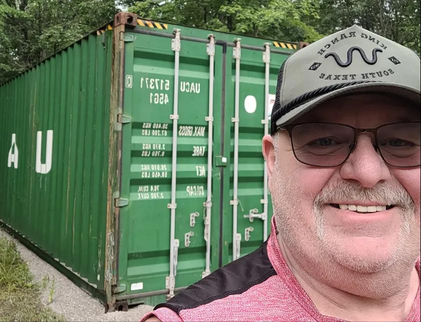 Used shipping container delivered to a Boxhub customer