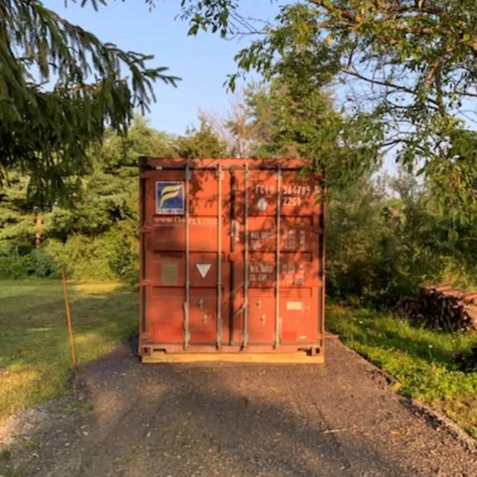 Used shipping container delivered to a Boxhub customer