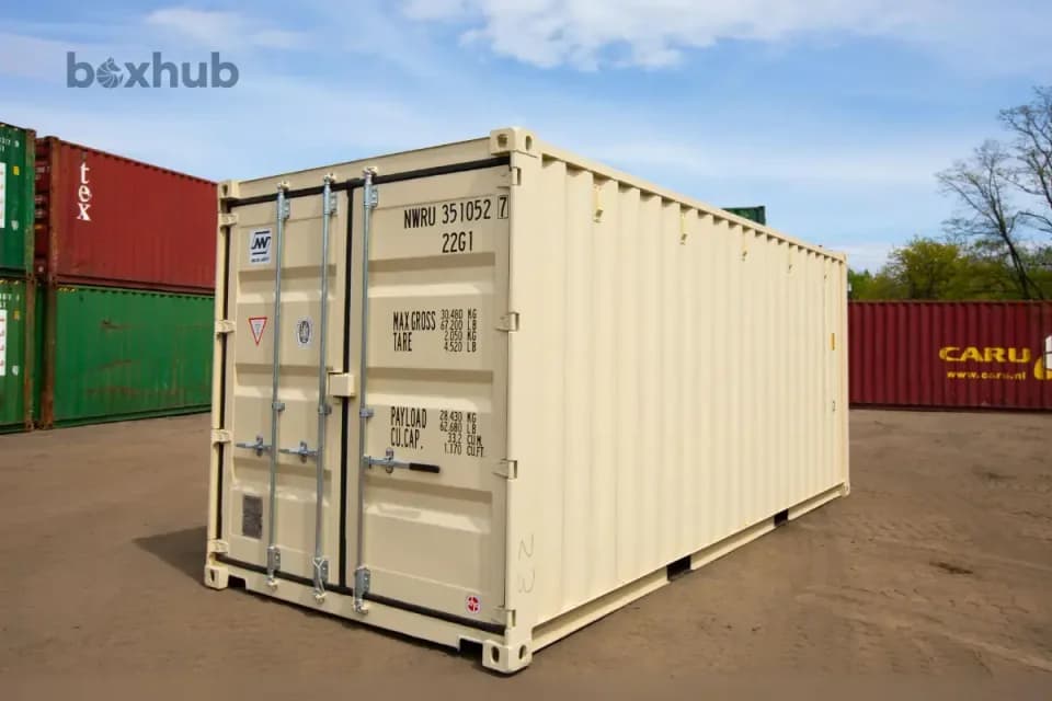 New (one-trip) 20ft shipping container