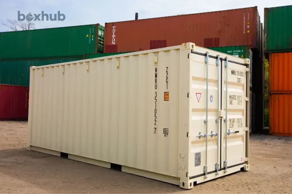New (one-trip) 20ft shipping container