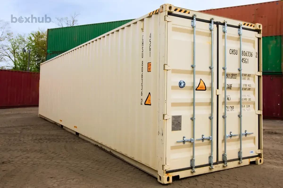 New (one-trip) 40ft shipping container