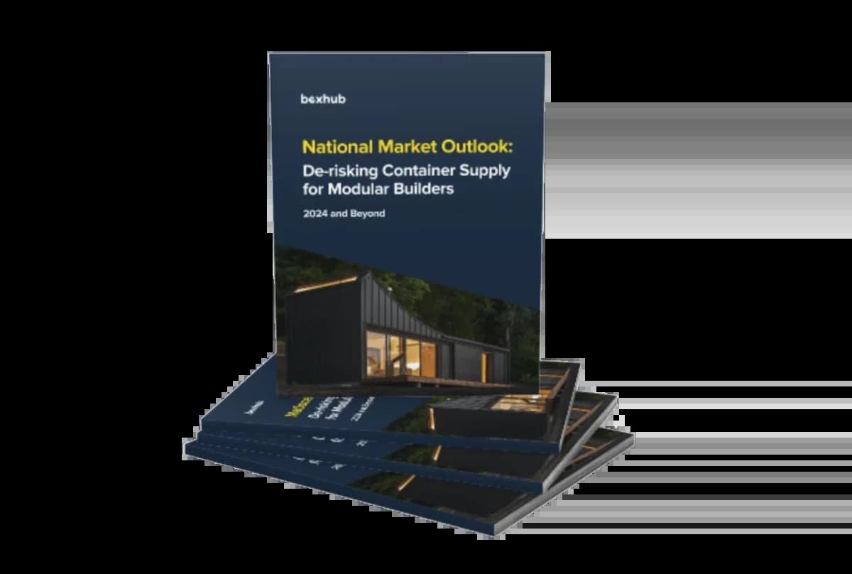 National Market Outlook: De-risking Container Supply for Modular Builders — free e-book cover