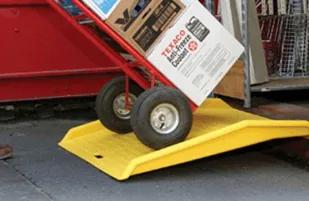 Light-Duty Ramp installed on a shipping container