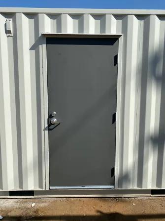 Man-Door installed on a shipping container