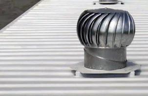 Turbine Vent installed on a shipping container