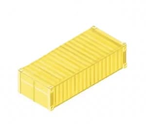 Double-door shipping container illustration