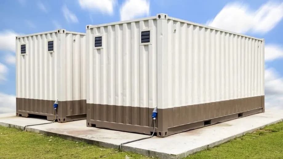 A shipping container with passive vents installed