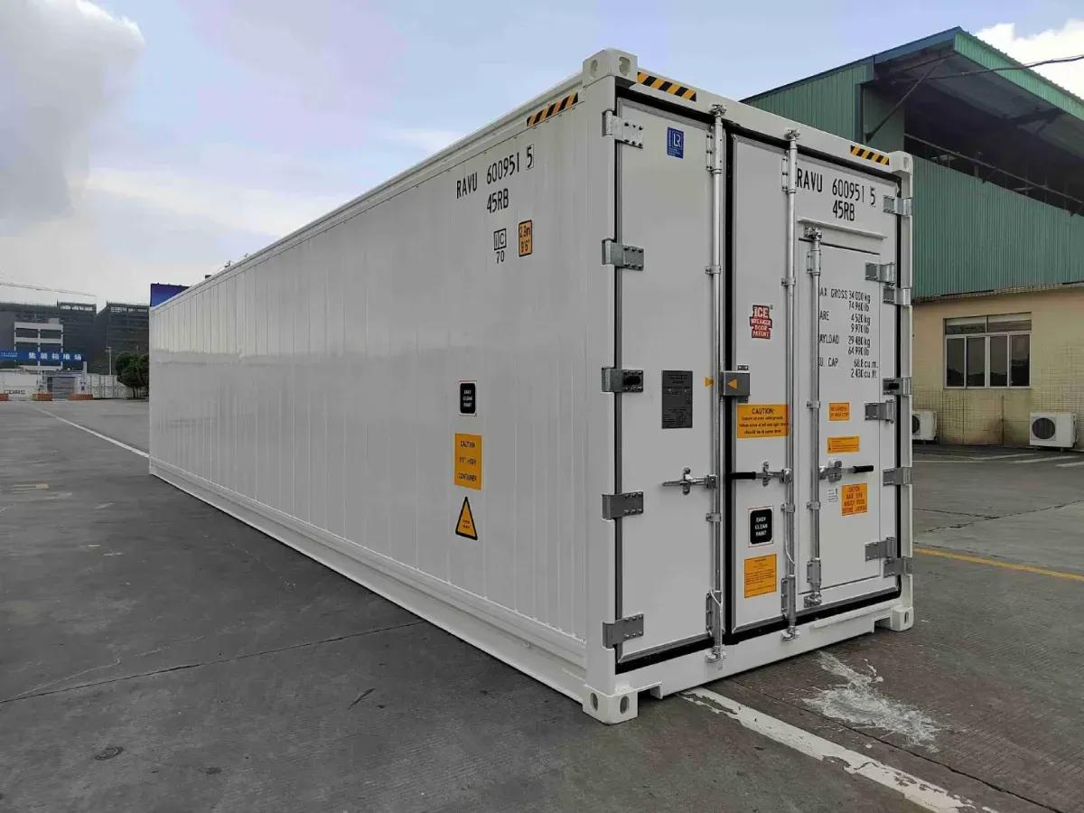 40ft refrigerated container at a Boxhub depot