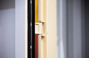 Detail of a new shipping container