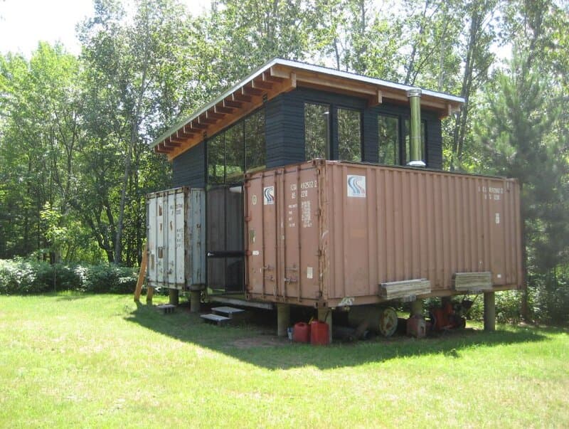 Shipping container cabin ideas