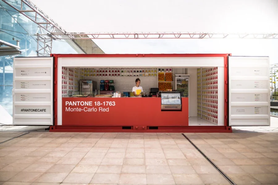 shipping container as popup shop
